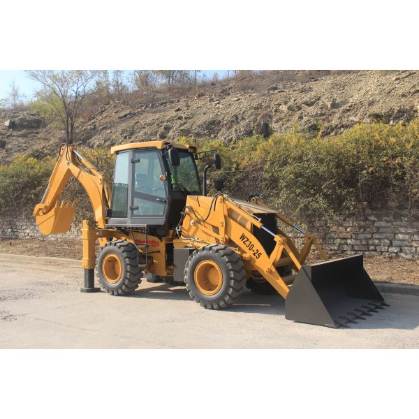 7600kg Diesel Powered Backhoe Loader WZ30-25 loader With High Efficiency