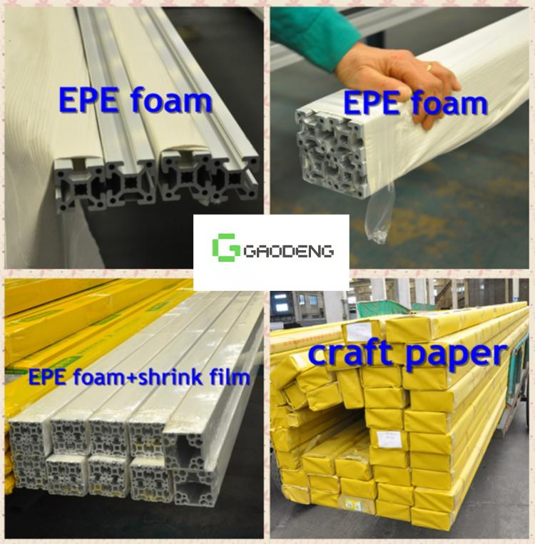 6061 6063 Industrial Aluminum Profile , T5 Aluminium Handrail Profiles