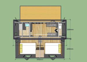 Buy cheap Stable Folding Container House With Sturdy Steel Frame / Sandwich Panel product