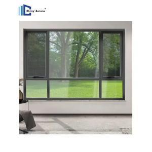 Buy cheap Double Glazed Aluminium Casement Window , Chain Winder Awning Window product