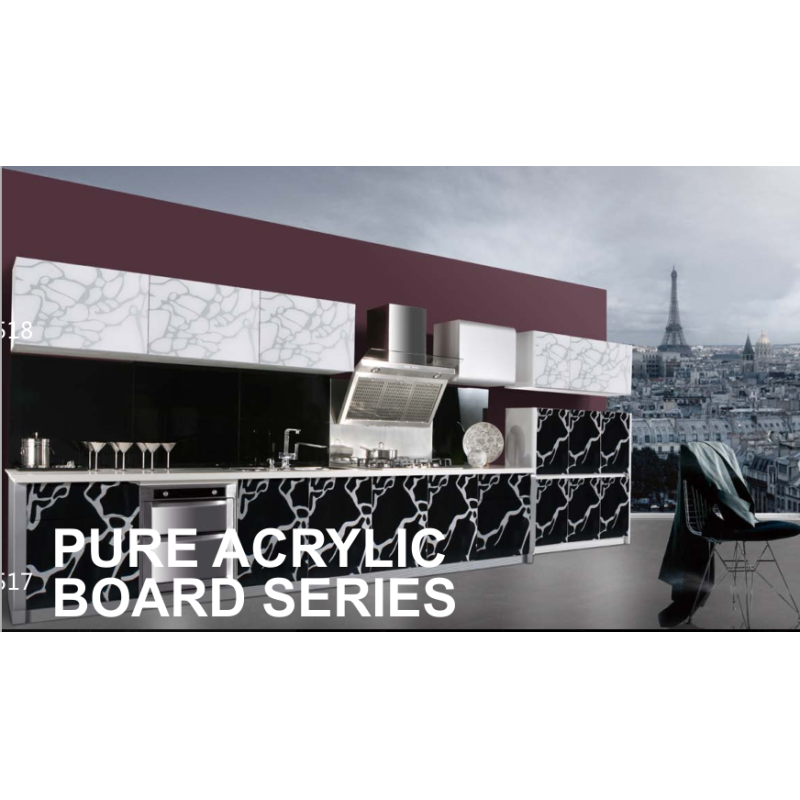 High gloss marble color acrylic mdf board for kitchen