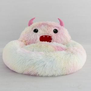 China Indoor Outdoor Dog Bed Small Monster Mattress Plush Autumn Winter Warm Pet Nest on sale