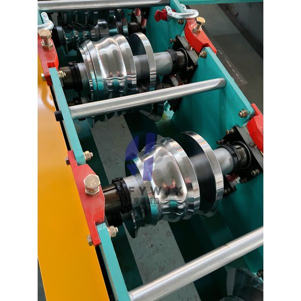 Gutter Downspout Roll Forming Machine PLC for Rainwater Pipe Production