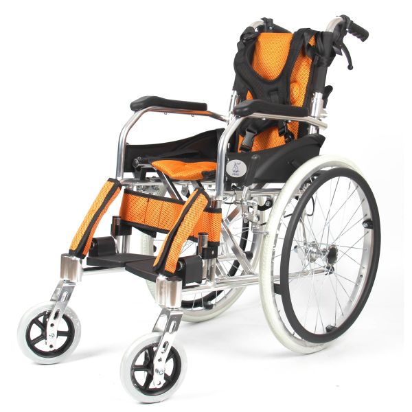 Extra Lightweight Traveling Aluminum Manual Wheelchair Transport Airplane Chair