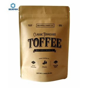 Buy cheap Clear Laminated Zipper Plastic 250ml Stand Up Coffee Pouches product