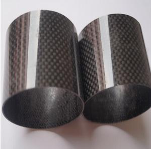 China carbon mix glass fiber pipe/tubes with 3K plain or 3K twill surface 50% carbon +50% glass fiber tube on sale