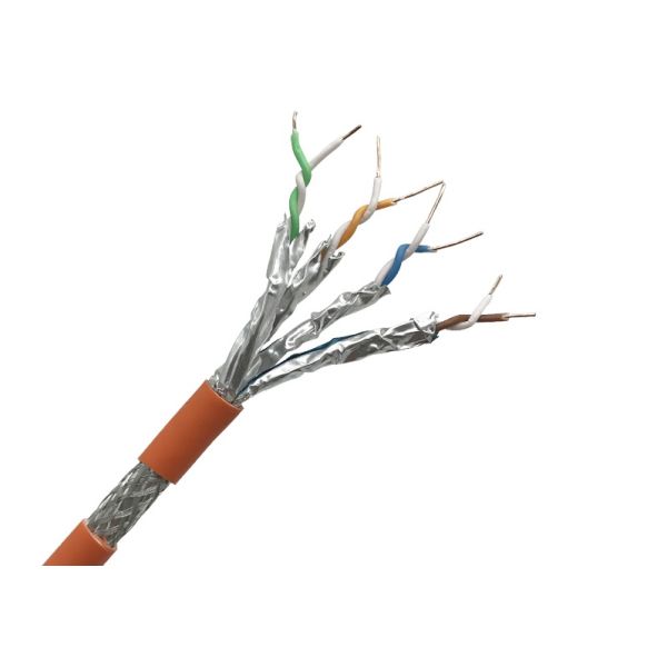 SFTP Cat7 Lan Cable 23AWG Bare Copper 1000Ft 305M per Reel with Grey Jacket or Customized colour