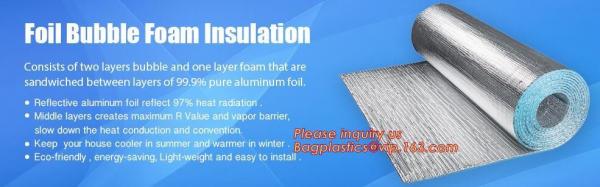 Aluminum Foil Coated EPE Foam Thermal Insulation PE Embroidery Trick Film