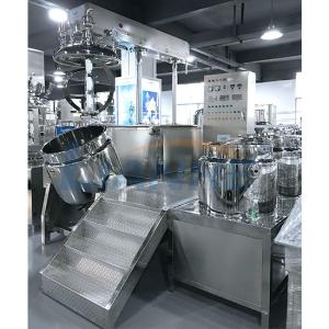 Buy cheap Cosmetic Cream Vacuum Emulsifier Mixer High Shear Homogenizer Wall Scraper product