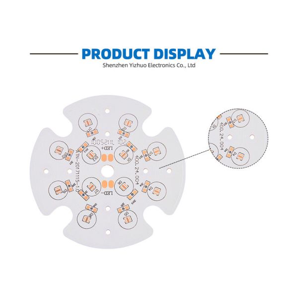 Custom Thickness 0.8mm 2.0mm LED PCB Board Min Line Width 0.1mm