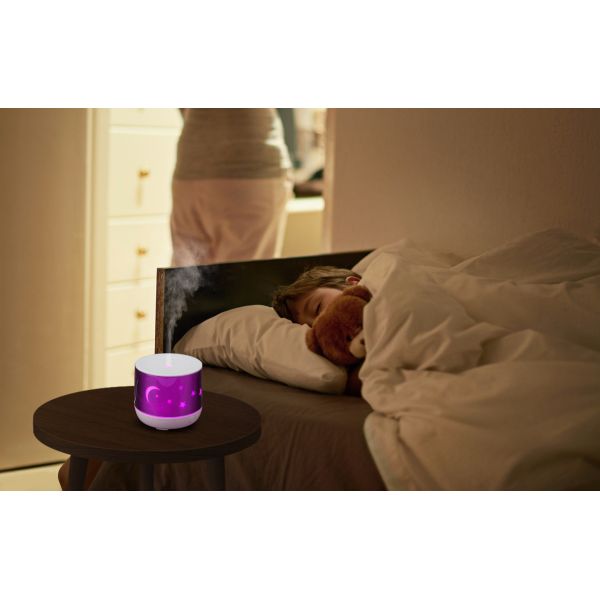 PP Plastic LED Lights 2W 80ml Ultrasonic Aroma Diffuser