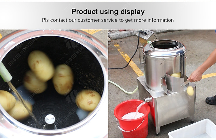 Potato peeling machine Potatoes and round tuber crops Ginger Taro Sweet potato Yam processing production Machine