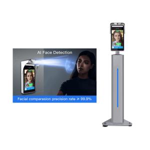 Buy cheap WDR Living Detection Facial Scan Thermometer Biometric Temperature Scanner Kiosk product