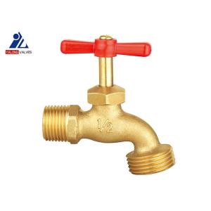 China Thread Brass Stopcock Valve Kitchen Brass Bibcock Valve Garden Faucet on sale