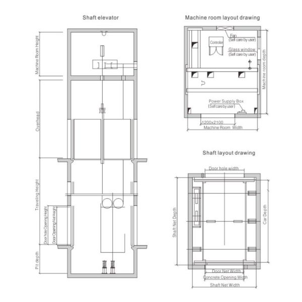 5000kg Freight Lift Automobile Car Elevator / Heavy Load Car Elevator / Car Parking Elevator
