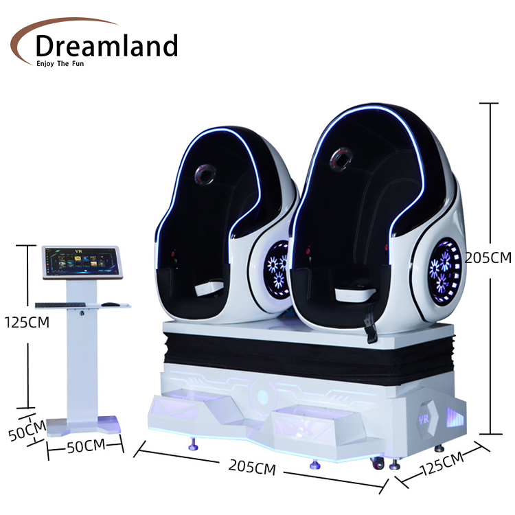 Luxury Virtual Reality Egg Chair Virtual Reality Chair 9d Simulator For Immersive Experience