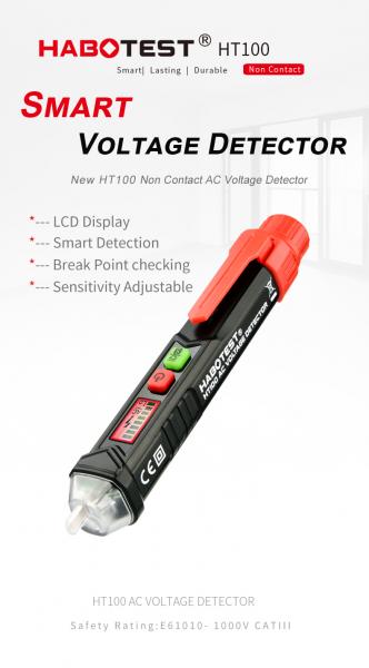 LCD Display 48 Volt Pen Type Voltage Tester , Digital Voltage Tester Pen