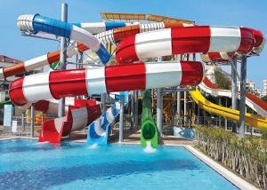 Buy cheap 480 Persons / Hr Custom Fiberglass Water Slides For Adults product