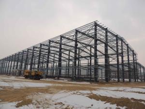 China Q355b Q235b Pre Fabricated Steel Buildings Metal Frame Structure Construction on sale