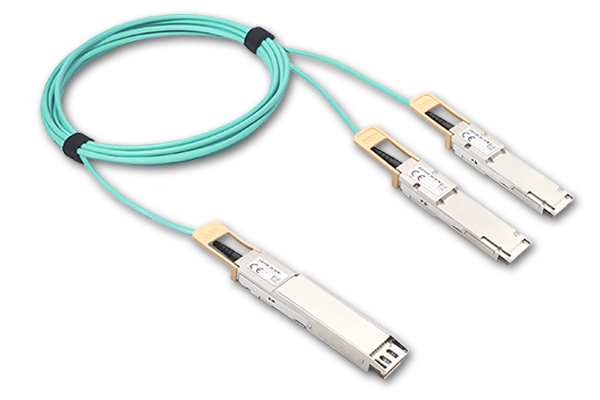 OSFP 800G to QSFP112 2 x 400G AOC for Digital diagnostic functions