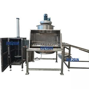 China Full Automatic Bag Dump Station With Roller Conveyor For Bulk Bags Material on sale