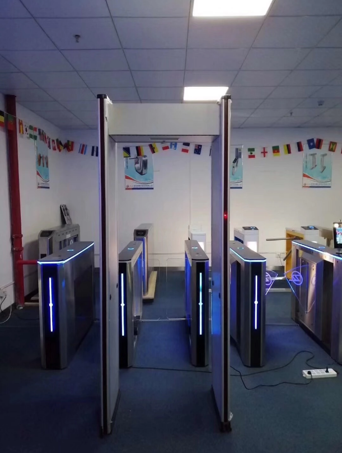 LCD display Walk Through Thermometer Infrared Body Temperature Checking Scanner