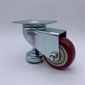 Buy cheap 4 Inch Heavy Duty Polyurethane Caster Wheels with Leg Leveler product