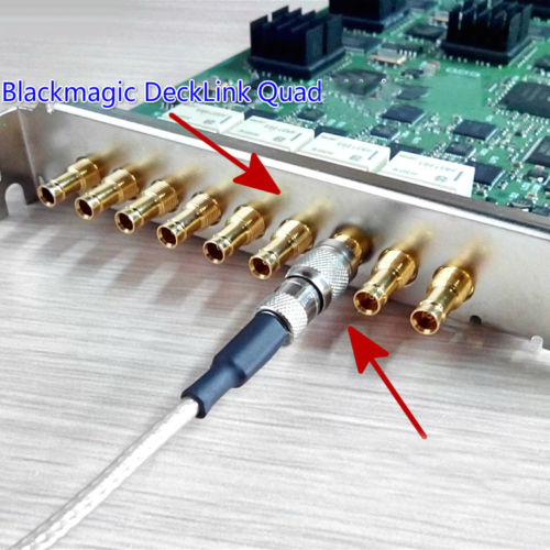 DIN 1.0/2.3 Mini BNC to BNC Male HD SDI 75ohm Cable Blackmagic HyperDeck Shuttle