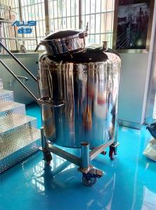 Buy cheap SUS316L Raw Milk Storage Tank movable tank with wheels product