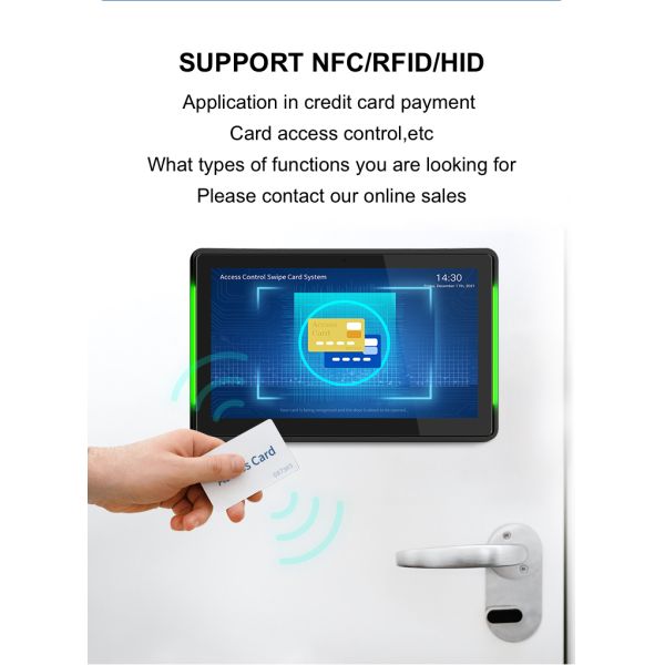 10.1 Inch Android Meeting Room Tablet with POE and LED Light Bar