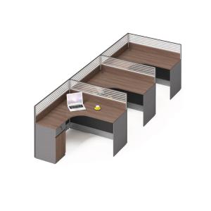 Buy cheap L4290*W1430*H1100mm Office Computer Table With Partition product