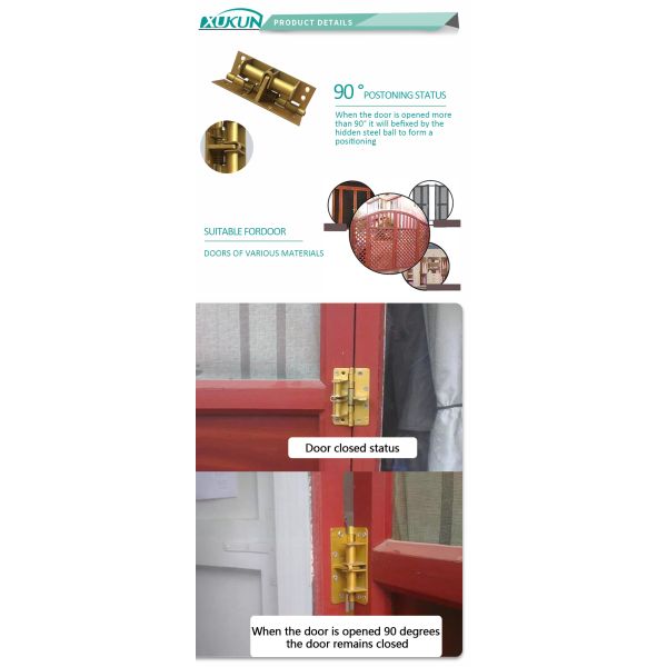Spring Self Aligning Hinge Automatic Closing Door Detachable Positioning