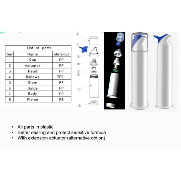 Easy Access PP Plastic Pump Bottle Toothpaste Bathroom Use Custom Label Available 75ml