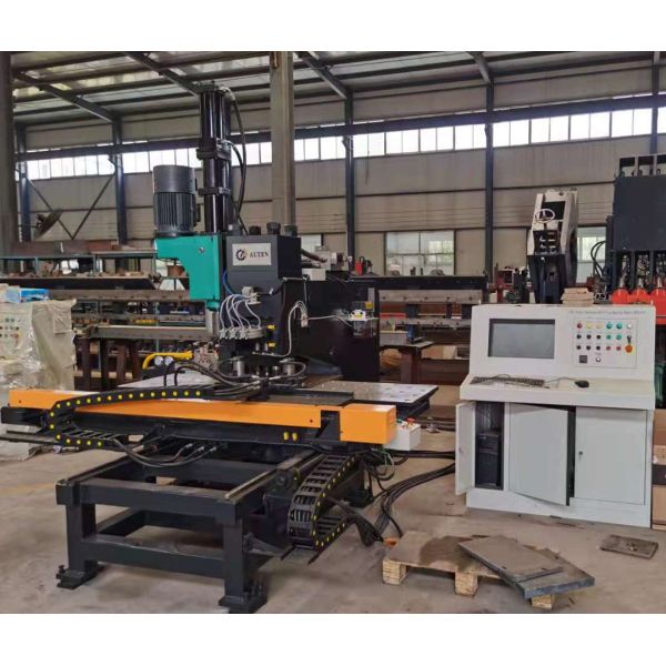 C Type Machine Body CNC Plate Punching And Drilling Machine Hydraulic Power Supply