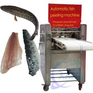 China Stable SUS304 Fish Skinner Machine  Semi Automatic Sardine Cleaning Machine on sale