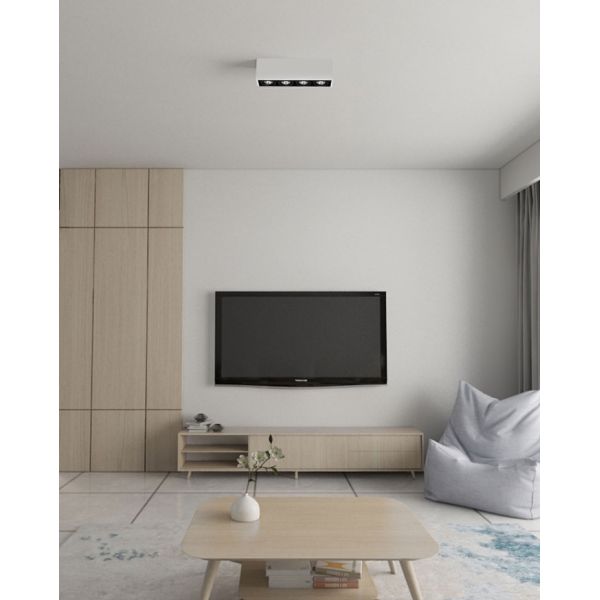 82LM/W IP20 Aluminum PMMA 15W LED Grille Downlight