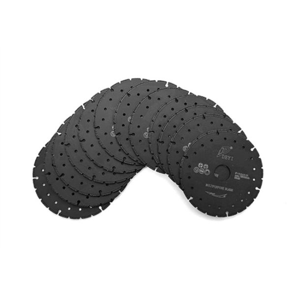 Deyi 2mm Thickness Diamond Saw Tools Black Cutting Discs Diameter 115mm