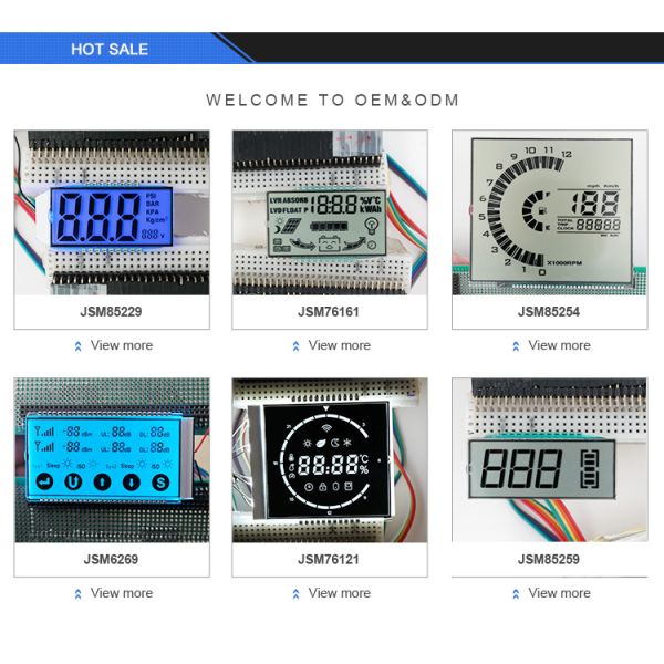 LCD Module 19264 with Black Background and White Character