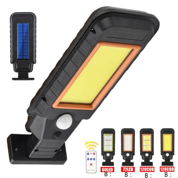 IP67 COB LED Street induction Lamp Garden Highway Road lamp Solar PIR Sensor Wall Light