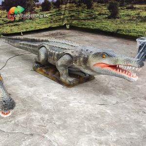 Water Resistant Animatronic Crocodile Customized Simulation Animals