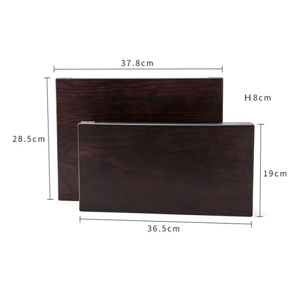 Dustproof Thickened Wood Tea Box Organizer Multifunctional Durable