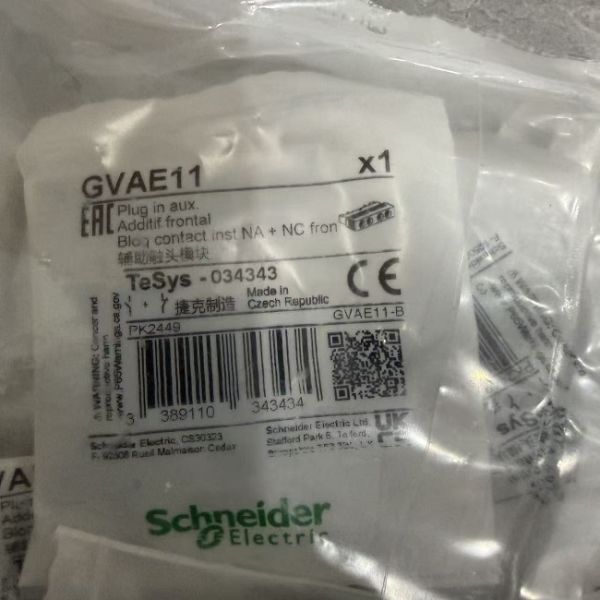GVAE11 Schneider Electric TeSys Deca Manual Starter and Protector auxiliary contact block