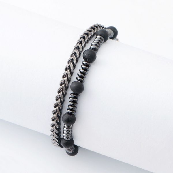 New Stainless Steel Gallstone Fashion Bracelet for Men