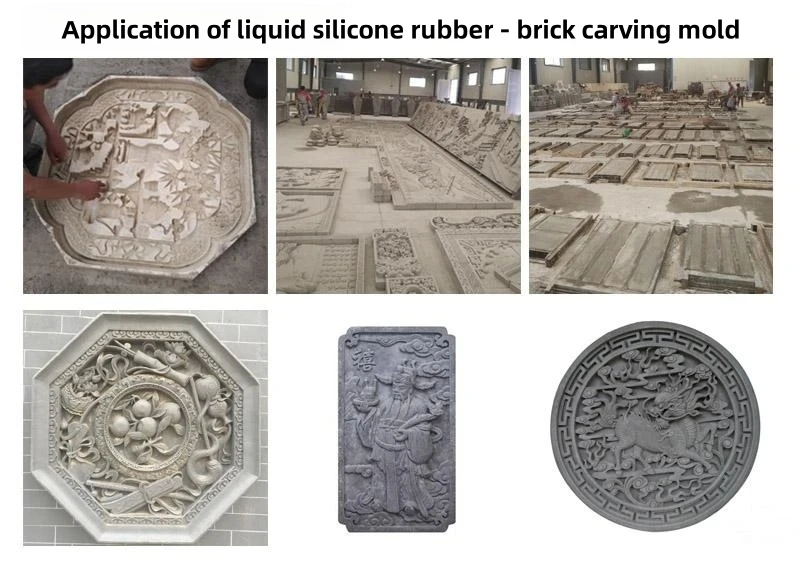 Industrial Tin Cure RTV-2 Liquid Silicon Rubber For Brick Carving Mold