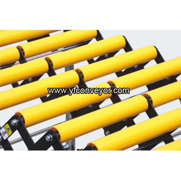 Expandable & Collapsible Plastic Double Roller Conveyor,Telescopic Gravity Twin Roller Conveyors