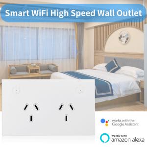 Glomarket Smart Wifi Wall Socket Plug Customized Built In Independent Switching