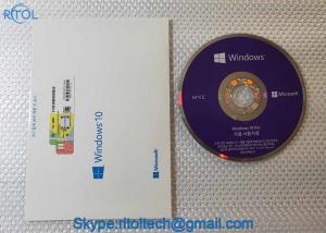 Buy cheap 32 / 64 Bit Microsoft Original Korean Windows 10 Pro OEM Pack Win 10 Pro Full Version product