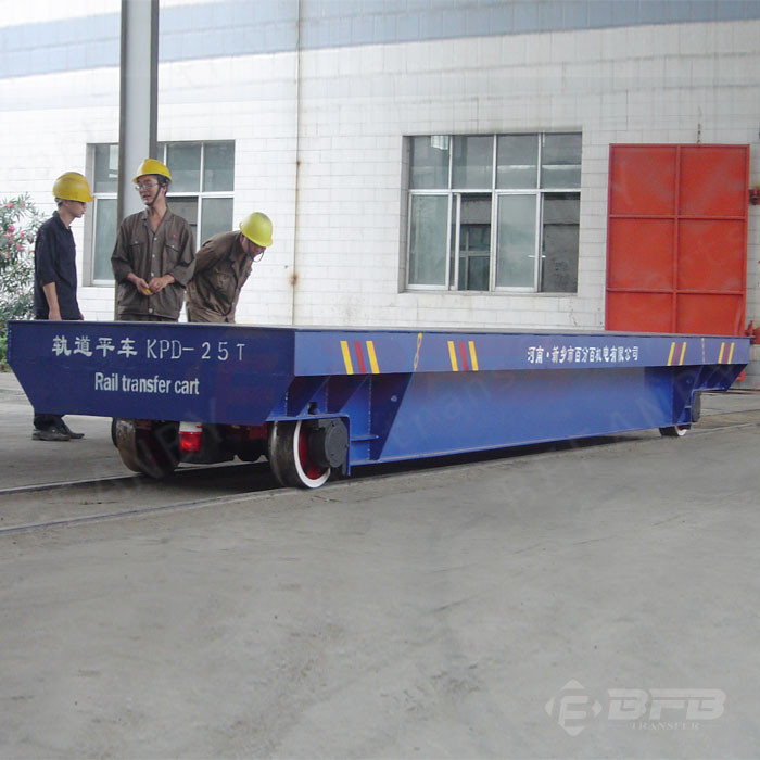 Conductor rail power 4 wheels heavy load boiler factory rail transporters