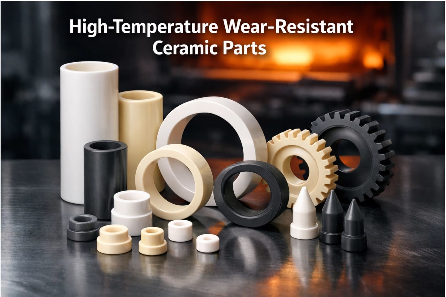 Industrial Custom Ceramic Parts Ceramic Nipple Coupling Fitting