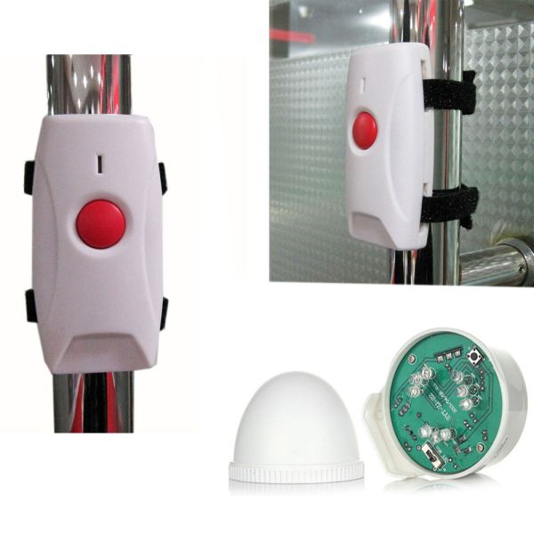 Quality Home wireless security fire alarm system call button flashing light for sale